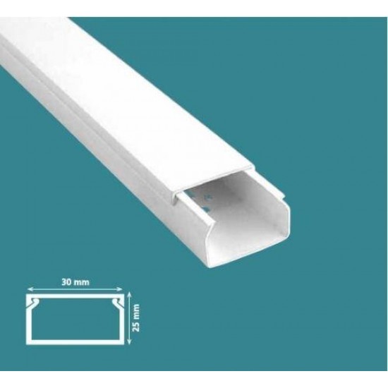 Mutlusan 30x25 mm Kablo Kanalı-Eko Mutlusan 30x25 mm Kablo Kanalı-Eko