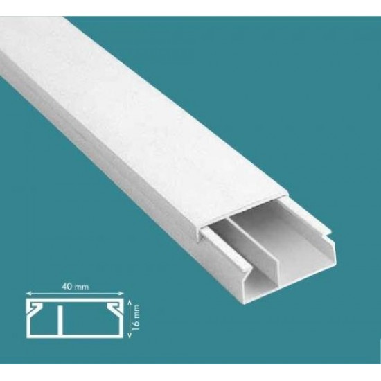 Mutlusan 40x16 mm Kablo Kanalı-Eko (Bölmeli) Mutlusan 40x16 mm Kablo Kanalı-Eko (Bölmeli)