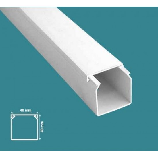 Mutlusan 40x40 mm Kablo Kanalı-Eko Mutlusan 40x40 mm Kablo Kanalı-Eko
