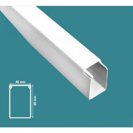Mutlusan 40x60 mm Kablo Kanalı-Eko Mutlusan 40x60 mm Kablo Kanalı-Eko