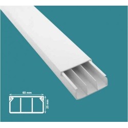 Mutlusan 60x25 mm Kablo Kanalı-Eko (Bölmeli)