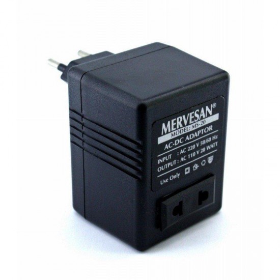 Mervesan Ac/Ac 220V / 110V Dönüştürücü Oto Transformatör MS-20