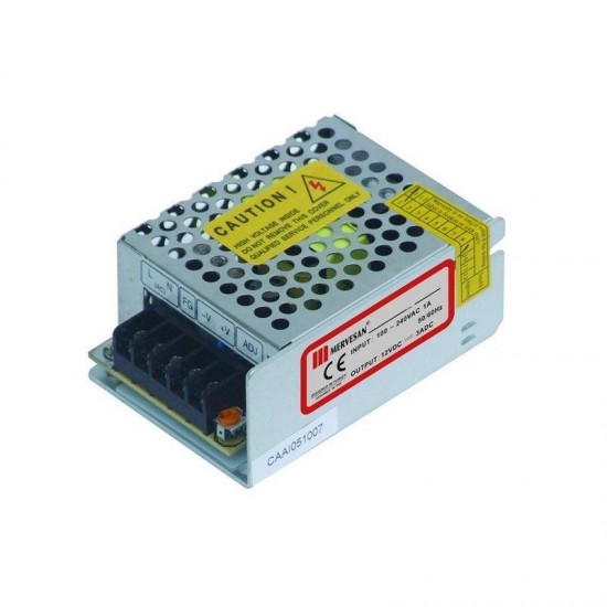 Mervesan 12V Metal Kasalı İç Mekan Ac/Dc Smps Adaptör MT-36-12