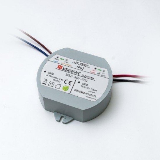 Mervesan Sabit Akım Dairesel Ac/Dc Smps Led Driver MSD-35Y-1400