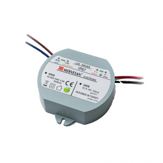 Mervesan Sabit Akım Dairesel Ac/Dc Smps Led Driver MSD-35Y-350