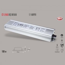 Cata 180w Dış Mekan 17A Led Trafosu CT-2593 Cata 180w Dış Mekan 17A Led Trafosu CT-2593